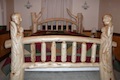 Custom Log Bed Built by Carlton Construction MN.
